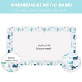thumbnail image 6 of Little Grape Land Crib Sheets for Baby Boys 4 Pack, 28"x 52" Extra Soft Microfiber Crib Sheet Set for Standard Crib & Toddler Mattress Pad, Whale & Truck & Little Bear & Navy Blue, 6 of 6