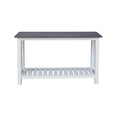 thumbnail image 3 of Surrey Solid Wood Console/Sofa Table in White/Heather Gray, 3 of 8