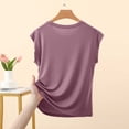 thumbnail image 4 of Antinious Women Round Neck Sleeveless Ruffle Style Versatile Comfortable Tank Tops, 4 of 5