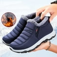thumbnail image 2 of Men's Sneakers Winter Fashion Plus Boots Comfortable Solid Color Warm Snow Boots for Active, 2 of 8