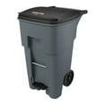 thumbnail image 2 of Rubbermaid Commercial 1971968 65 Gallon BRUTE Step-On Rollout Container - Gray Step-on Opening - Rollout Lid - 65 gal Capacity - Manual - Heavy Duty, Wheels, Reinforced, Handle, Easy to Clean - 44.7", 2 of 2