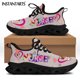 thumbnail image 1 of Zapatillas deportivas de malla con estampado de enfermera, transpirables, con cordones, para mujer, con plataforma de enfermería, 1 of 6