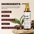 thumbnail image 4 of Rewenti Black Ginger Massage Oil - with Jojoba Oil Oil and Vitamin E Grade for Joint and Muscle Relaxation120ml, 4 of 9