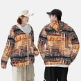 thumbnail image 6 of Fotbe Hand Drawn Vintage Coffee Men's Women's UPF 50+ Sun Protection Jacket Hooded Cooling Shirt with Pockets Hiking Outdoor Performance-X-Large, 6 of 9