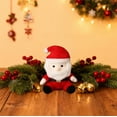 thumbnail image 6 of Christmas P Dolls - Santa/Snowman/Deer Stuffed Figurines, Cute Festive Details, Soft Fabric, Ideal Home Holiday Decor & Small Gifts, Red, 5.9in/15cm, 6 of 6
