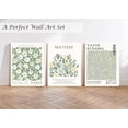 thumbnail image 2 of Induslyfe Framed Green Wall Art Canvas Decor Set of 3, Matisse Wall Art Framed Prints Posters Mid Century Modern Art, Aesthetic Floral Botanical wall art for bedroom, living room bathroom 12x16, 2 of 6