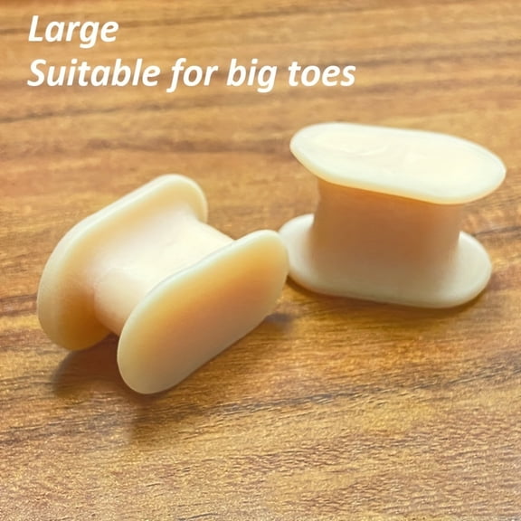 2 Silicone toe spacers, suitable for both men and women - flexible gel toe spacers, soft gel pads, toe extenders, suitable for foot care and daily relaxation