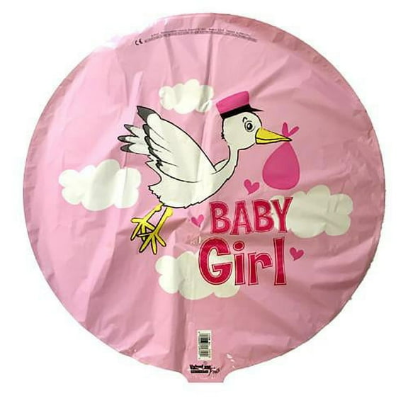 LOONBALLOON Baby-Shower Balloons, 18″ BABY GIRL