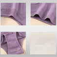 thumbnail image 7 of Xucatan 4 Pcs Non-Marking Large Size Modal mid-high Waist Underwear Women's Floral Embroidered, 7 of 7
