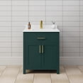 thumbnail image 2 of Wyndham Collection Beckett 30" Wood Single Bathroom Vanity in Green/Gold, 2 of 6