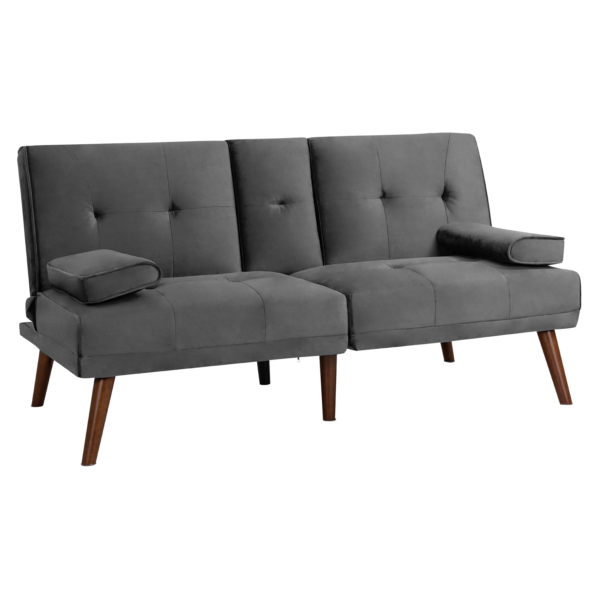 Sobaniilo Futon Sofa Bed Velvet Couch 60