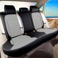 thumbnail image 3 of EKR Custom Fit Palisade Car Seat Covers for 2020-2025 Hyundai Palisade XRT,SEL,Limited,SEL Premium 7-Seat,2nd Row 50/50 Split ,Full Set Seat cover Leatherette(Black/Gray), 3 of 5
