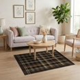 thumbnail image 3 of ODIKA 4'x6' Washable Area Rug Pet Friendly, Non-Shedding Plaid Tartan Checkerboard Design With Bold Striped Frame Buffalo Flowing Dynamic for Bedroom, Reading Nook, 3 of 7