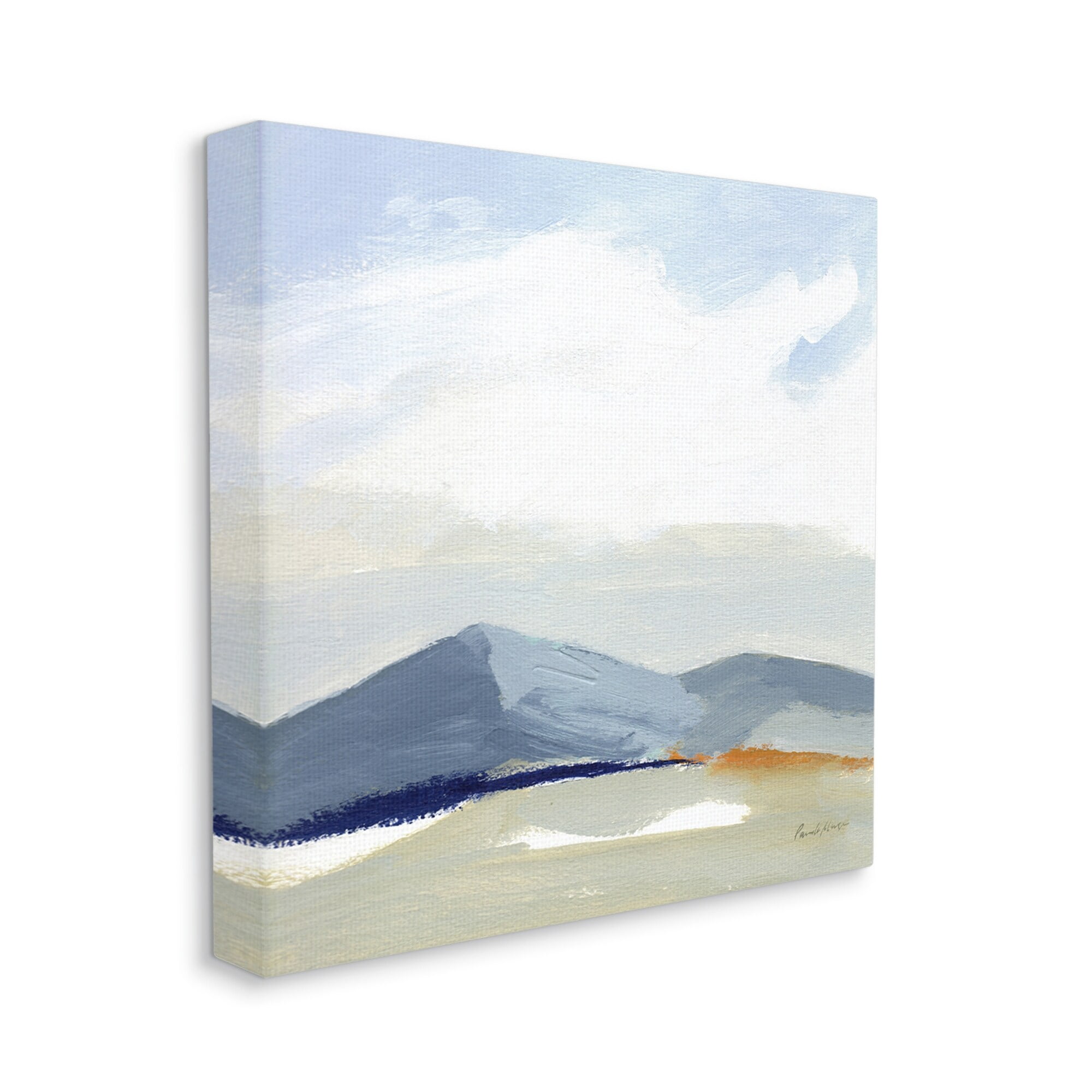 Stupell Industries Abstract Mountain Range Tranquil Hills Open Landscape Painting, 30 x 30,Design by Pamela Munger