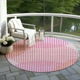 thumbnail image 6 of Addison Rugs Chantille Indoor/Outdoor Transitional Geometric, Abstract Pink Washable Round Rug, 8' x 8', 6 of 6