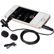 Movo Photo PM10 Omnidirectional Deluxe Lavalier Microphone with 3.5mm Jack for Smartphones, Black