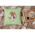 thumbnail image 4 of Carolines Treasures CK4354PW1414 Yorkshire Terrier 1 Green Flowers Fabric Decorative Pillow  14Hx14W multicolor, 4 of 4