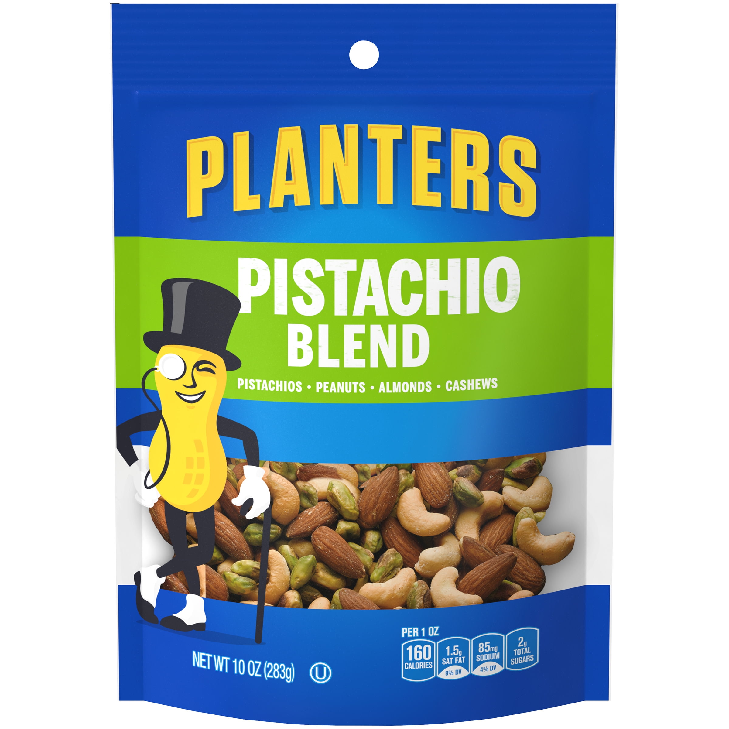 Planters Pistachio Blend Pistachios, Peanuts, Almonds Cashews, 10 oz