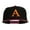 Black Pink, variant on 3D Puff Letter A Embroidered Snapback Cap - Black Silver OSFM