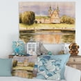 thumbnail image 2 of Designart ' Historical Church On The Rock On Banks of The River ' Lake House Canvas Wall Art Print, 2 of 4