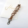 thumbnail image 3 of 2 pieces (Brown) keychain bracelet lanyard women short lanyard boho lanyard, 3 of 4