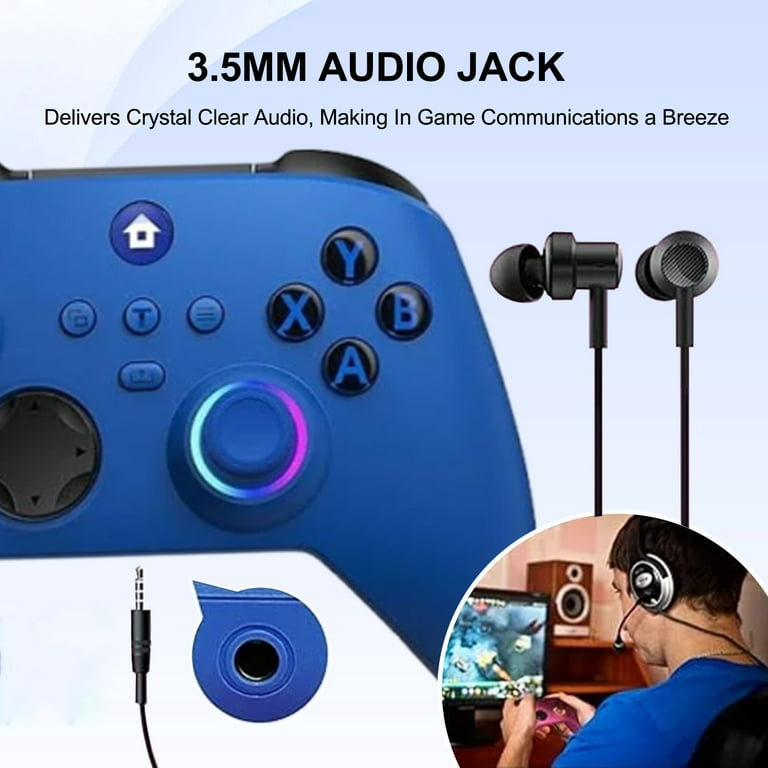 AstraJoy Wireless Controller for Xbox, Compatible with Xbox Series X/S/One/ PC, With Hall Effect Joysticks, 2.4GHz Wireless Adapter Gamepad with RGB Light, Dual Vibration, TURBO, Blue - Walmart.com AstraJoy Wireless Controller for Xbox, Compatible with Xbox Series X/S/One/ PC, With Hall Effect Joysticks, 2.4GHz Wireless Adapter Gamepad with RGB Light, Dual Vibration, TURBO, Blue - Walmart.com