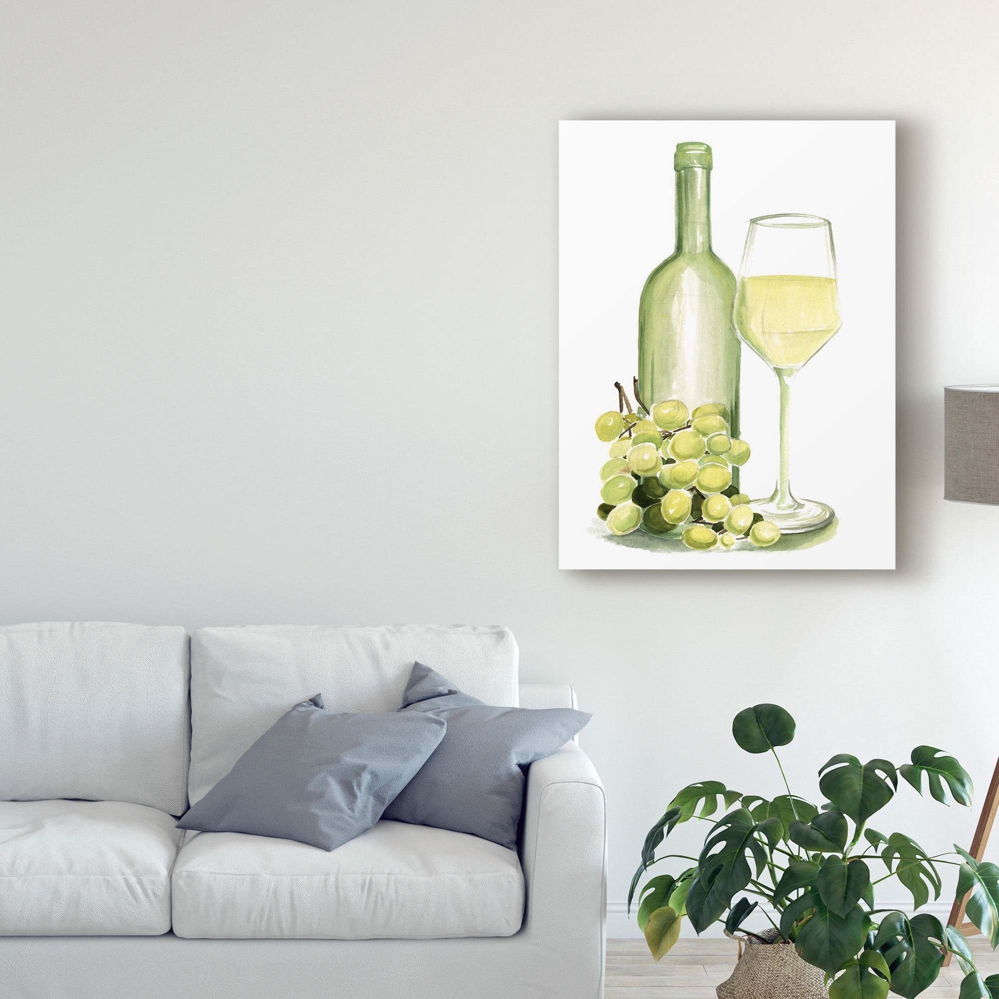 Trademark Fine Art 'Wine Watercolor II' Canvas Art by Jennifer Paxton Parker
