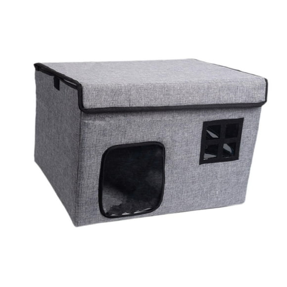 Casa para gatos, cama para gatos, condominios para mascotas, reutilizable, versátil, antipolvo, nido para gatos, refugio para