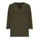 thumbnail image 4 of mfyjkho Tops Deportivos Para Mujer, Top De Verano Para Mujer Con Cuello En V Y Mangas Cortas De Color Liso Tops Para Hacer Ejercicio Para Mujer L, 4 of 6