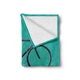 thumbnail image 2 of Vintage Soft Flannel Fleece Throw Blanket, Ride My Bicycle Theme Poster Style Retro Bike Hipster Art Illustration, Cozy Plush for Indoor and Outdoor Use, 60" x 80", Teal Hot Pink Black, by Ambesonne, 2 of 6