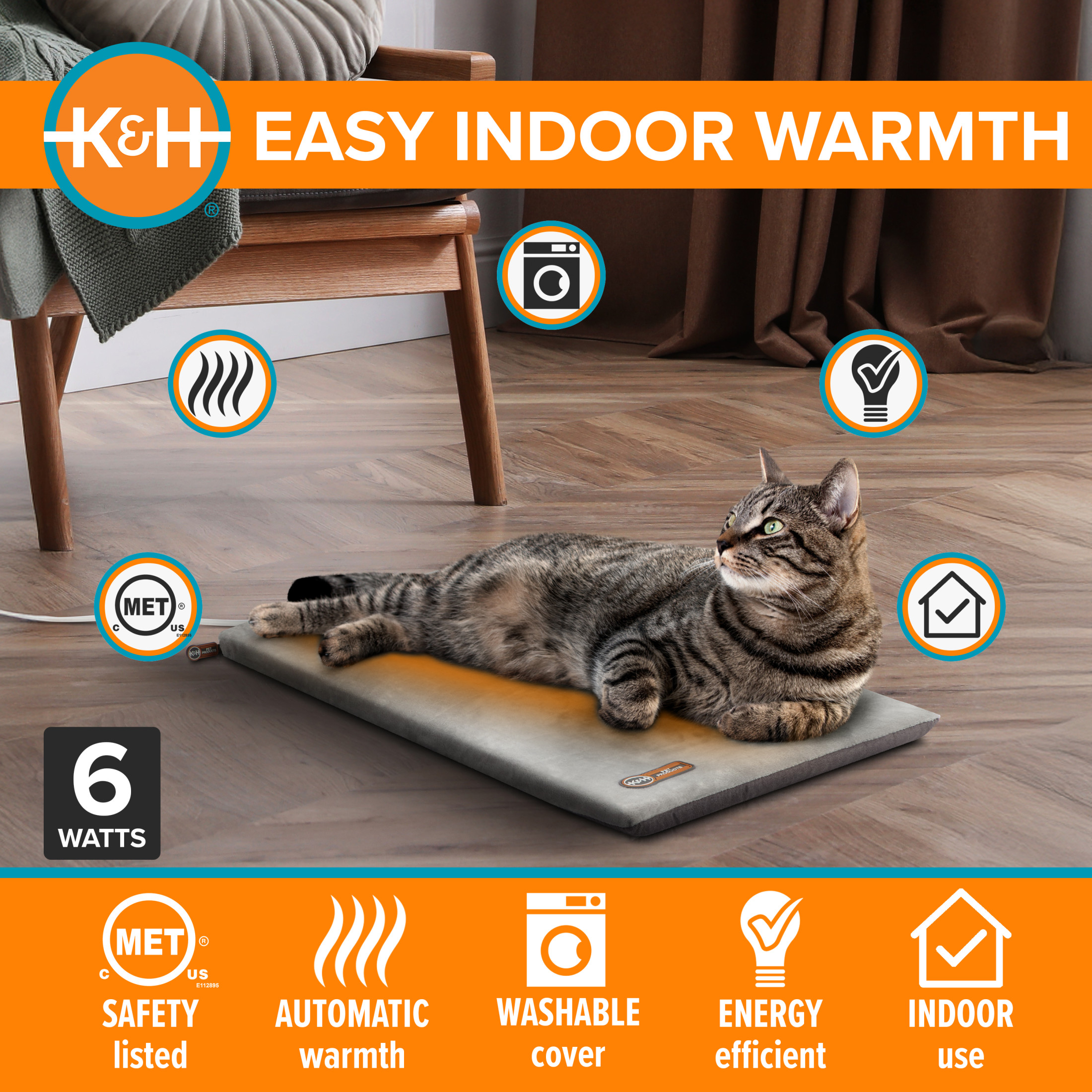 K&H Pet Products Thermo-Kitty Heated Cat Bed photo 4