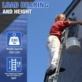 thumbnail image 7 of HBTower Ladder, A Frame 4 Step Extension Ladder, 14 Ft Multi Position Ladder with Removable Tool Tray and Stabilizer Bar, 330 lbs Capacity Telescoping Ladder for Household and Outdoor Work, 7 of 7