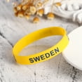thumbnail image 3 of ELAYARD 6 Pcs Adult Wristbands made of Silicone for Country Supporters in Yellow for International Matches, 3 of 7
