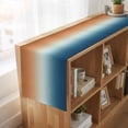 thumbnail image 6 of Orange Blue Ombre Table Runner, Contemporary Abstract Gradient Washable Cotton Linen Table Runners 48 Inches Long, Dresser Scarf Runner for Nightstand/Coffee/End Tables 13''x48'', 6 of 9