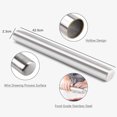 thumbnail image 4 of Smooth Stainless Steel Rolling Pin has Design Best for Fondant, Pie Crust, Cookie, Pastry, Pasta, Pizza Dough, 4 of 5