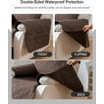 thumbnail image 3 of 23.6'' 100% Waterproof Recliner Chair Cover, Non Slip Covers for Recliner Chair with Pocket, Washable Reclining Chair/Furniture Protector for Kids, Pets(Chocolate), 3 of 7