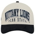 thumbnail image 2 of Men's New Era Navy/Cream Penn State Nittany Lions Arch Two-Tone Corduroy 9FORTY A-Frame Adjustable Hat, 2 of 5