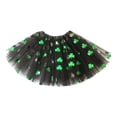 thumbnail image 3 of XIAOCHA Women Shamrock Print Tulle Tutu Skirt Elastic Waist Layered Mesh Skirt St. Patrick's Day Party Wear Skirt, 3 of 3