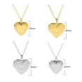 thumbnail image 6 of Lifetechs Heart Photo Locket Pendant Necklace Photo Frame Promise Love Keepsake Necklace Polished Alloy Adjustable Length Valentines Day Gift Anniversary Jewelry, 6 of 8