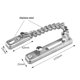 thumbnail image 5 of Cerradura de cadena de seguridad para puertas de acero inoxidable con protección cepillada cromada para puertas de entrada, hoteles y hogares, compatible con ventanas, tornillos incluidos, 5 of 6