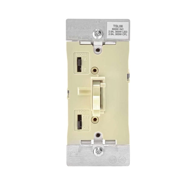 Interruptores de atenuación enchufables Leviton R01-TSL06-1KI 600W/120V