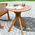 thumbnail image 2 of Pemberly Row 27" Round Contemporary Eucalyptus Outdoor Coffee Table in Natural, 2 of 11