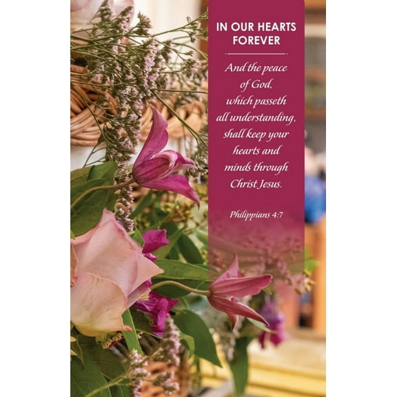 B&H Publishing  The Peace & In Our Hearts Forever Bulletin - Pack of 100