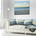 thumbnail image 2 of Designart Blue Splashing Scene Beach - Seashore Throw Pillow - 16x16, 2 of 4