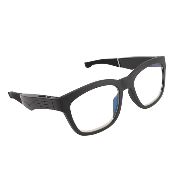 Earphone Glasses, TWS Stereo Sound Glasses Blue Ray Filter Voice Control Noise Canceling Smart for Cycling