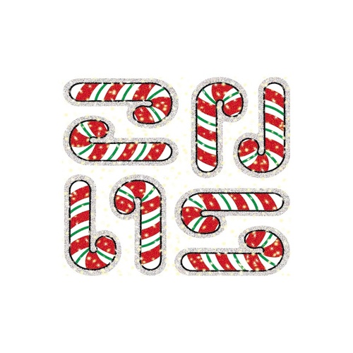 Candy Canes Dazzle Stickers