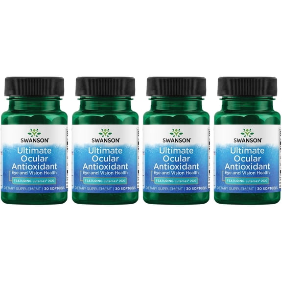 Swanson Ultimate Ocular Antioxidant - Featuring Lutemax 2020 30 Sgels 4 Pack