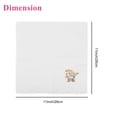 thumbnail image 7 of 18pcs Floral Embroidered Handkerchiefs, TSV 11''x11'' Cotton Hankies for Women, Pocket Square, 7 of 7