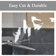 UMINEUX Clear Plastic Tablecloth Protector Heavy Duty Vinyl Table Cover 100% Waterproof Oil Proof Wipeable for Indoor Outdoor Dining Table Use(54x54 Inch, Square )