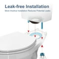 thumbnail image 5 of HOROW 1.28 GPF Elongated Ceramic Two-Piece Toilet with ADA Chair Height Floor Mounted dual flush, 5 of 12